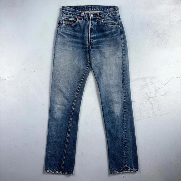 80s levi's 501 ハチマル W31 made in USA Levis 501 Vintage 80s USA XX Straight Leg Jeans Blue Med Wash